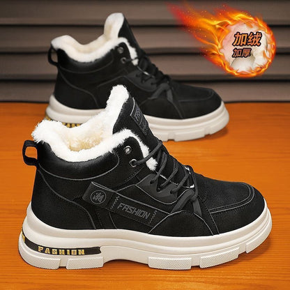 🔥🔥👞【39-44】Nuevas botas Martin de invierno para hombre, forradas con forro polar grueso, cálidas, modelo 2025