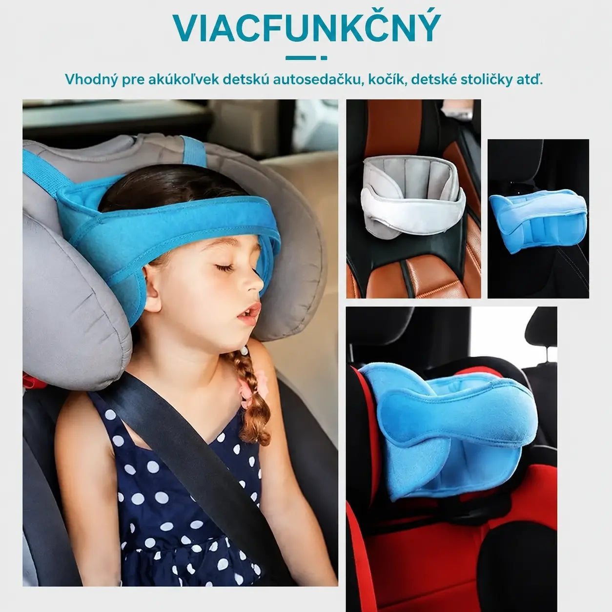 🚗 Využite teraz 50% zľavu! 😴 Opierka hlavy do auta na spanie: nastaviteľná, mäkká a podporná, zabraňuje prehýbaniu hlavy a umožňuje vám pohodlne si zdriemnuť počas cesty. 🛌