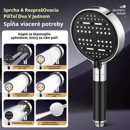 💦🚿 2025 Úplne Nová Inovácia: Vysokotlaková Sprchová Hlavica so 6 Nastaveniami pre Kúpeľňový Ohrievač Vody