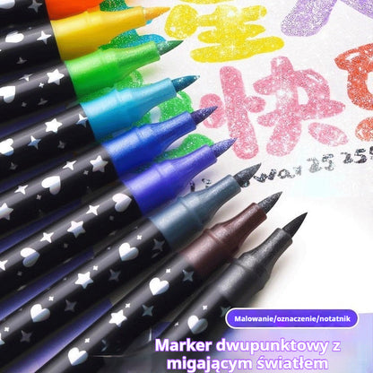 🔥✨ Zestaw rozświetlaczy z podwójną końcówką