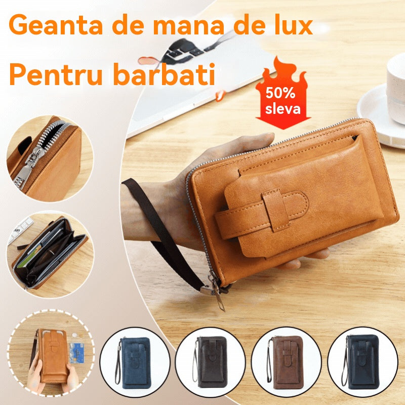 💼【Kupte jednu, druhou dostanete zdarma】Nová peněženka s více sloty na karty, multifunkční brašna na telefon 2 v 1 na zip pro muže