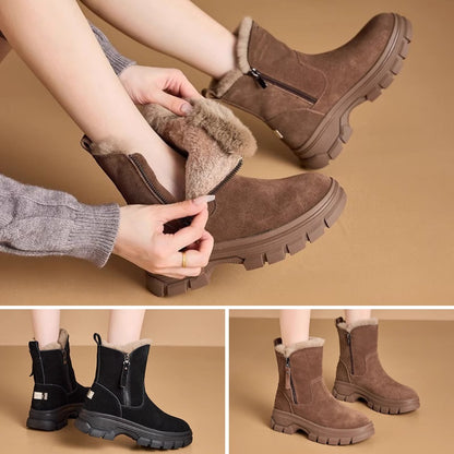 💖⛄️ Časovno omejen popust 👢【35-40】Jesen/zima 2024 Nov model podloženih usnjenih škornjev Martin, trpežni in topli.