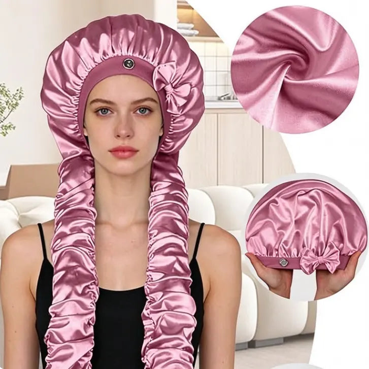 👩‍🦰Gorro rizador de satén resistente al calor
