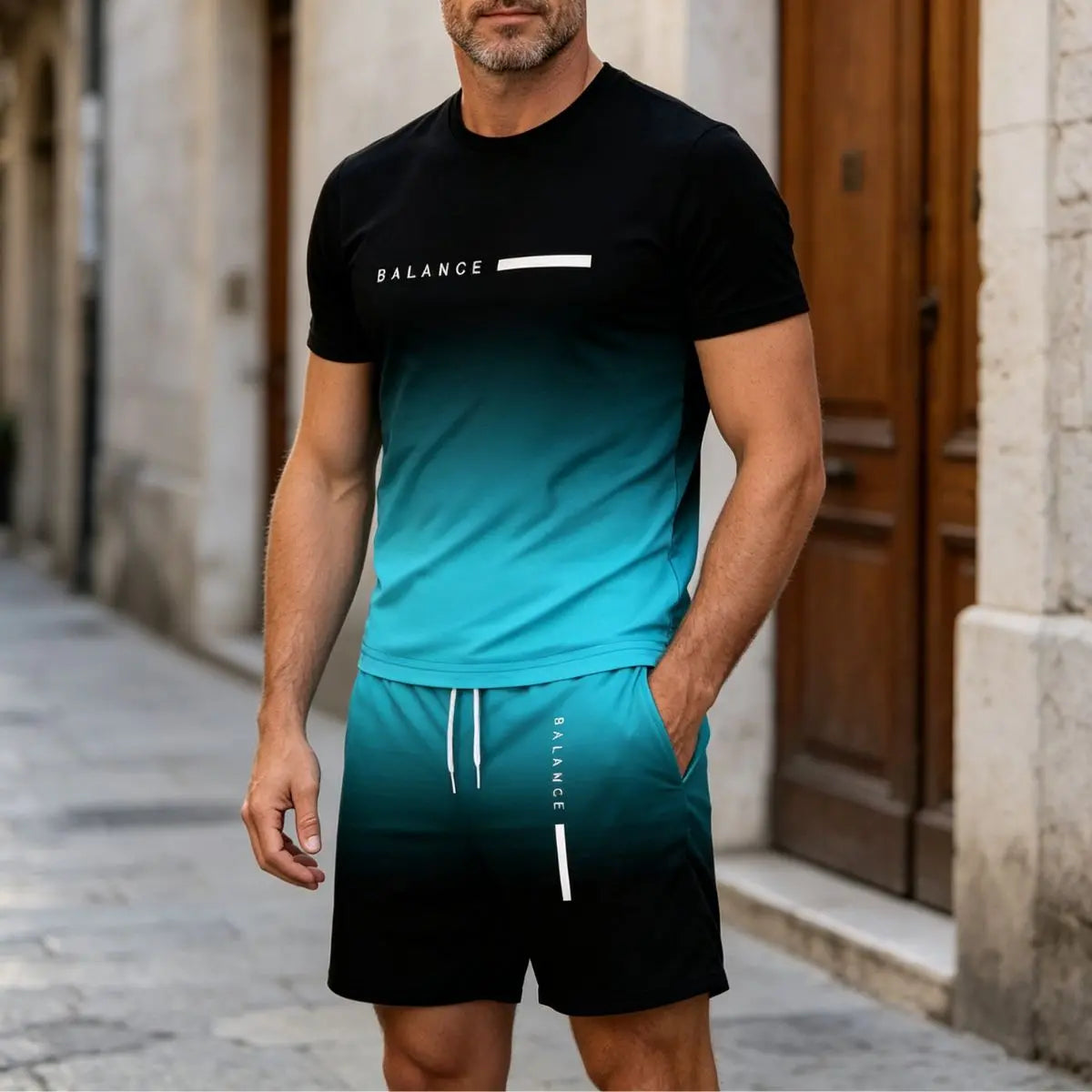 😍Compra uno y llévate otro gratis😍【M-5XL】👖Nuevo conjunto de verano de manga corta de algodón puro multicolor para hombre 2026