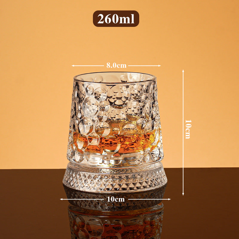 🥛💎Vaso de whisky giratorio 360°
