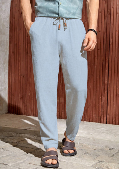👖👖【¡Oferta por tiempo limitado】Pantalones caseros de hombre de alta calidad. Corte entallado y recto, transpirables y cómodos.