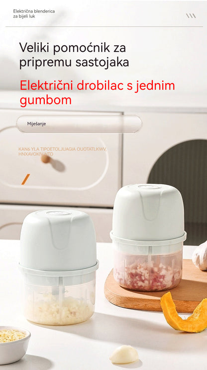 💥 Zadnji dan rasprodaje! 50% popusta! ⏰ Prodano više od 50.000 komada! 🎅 Električni sjecka za češnjak, mini prijenosni sjecka za povrće