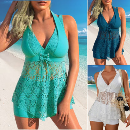 🌈50% de descuento🔥【40-100 kg】Nuevo traje de baño de encaje para mujeres de tallas grandes ✅️Pago contra entrega ✅️