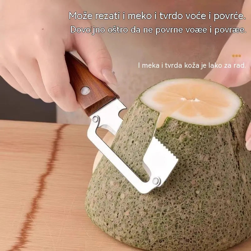 ✅Kupi 1 dobij 1 besplatno 🧅🔪 Višenamjenska kuhinjska gulilica 3 u 1: Gulite, režite i otvarajte boce! 🔥