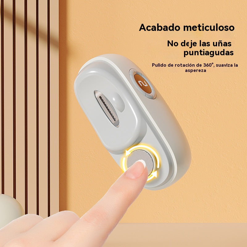 ✂️💅🔥¡Oferta por tiempo limitado!🔥 Lima de uñas eléctrica multifuncional, cortauñas eléctrico con protección antipellizcos
