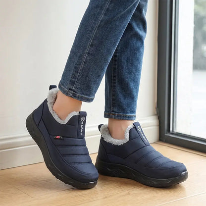 【35-41】Nuevas botas de invierno para mujer: botas de nieve casuales, aislantes, gruesas y cálidas para mamás.