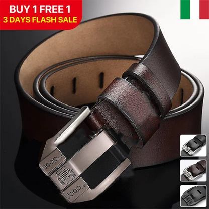 【Kupite 1, dobite 1 brezplačno】Vrhunski retro moški pas, jeans pas z zaponko iz pravega usnja, preprosta in modna zaponka, izbrano enoslojno goveje usnje, čvrsto in vzdržljivo