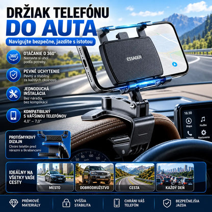 【Kúpte jeden, druhý dostanete zadarmo】360° otočný držiak na telefón do auta