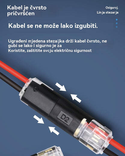🔥 Top hit 【Kupite 20 komada i dobijte 20 besplatno!】🏆 LED konektori bez lemljenja i bez trake