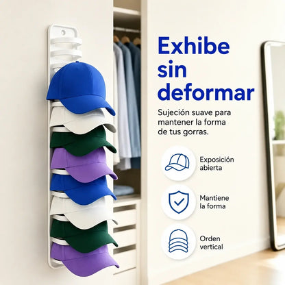【2 piezas】Organizador de sombreros que ahorra espacio