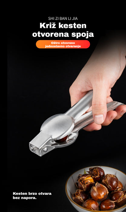 🌰[kupi 1, dobi 1 gratis]-Kuhinjski rezač za kestene, lako se otvara jednim pritiskom bez ozljeđivanja ruku