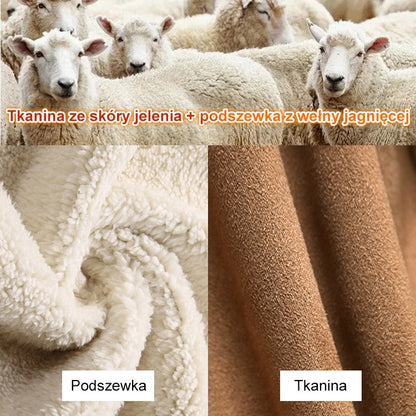 🐏 Sezónní sleva -43% 🔥【S-5XL】Dámský zimní kabát s fleecovou podšívkou a kožíškovým límcem