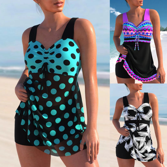🩱🏖️【Cumpără 1, primești 1 gratuit】【S-4XL】Costum de baie cu imprimeu pentru femei, nou, 2024 
