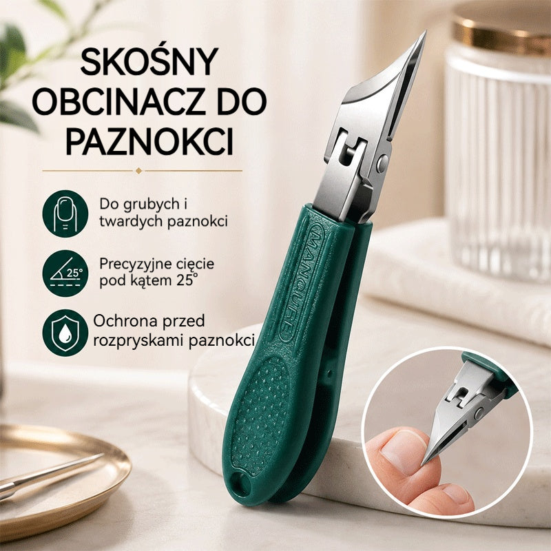 🔥【Zestaw 3 sztuk】✂️💅Nowa, wyjątkowo cienka nożyczka do paznokci ze ściętą końcówką do manicure domowego
