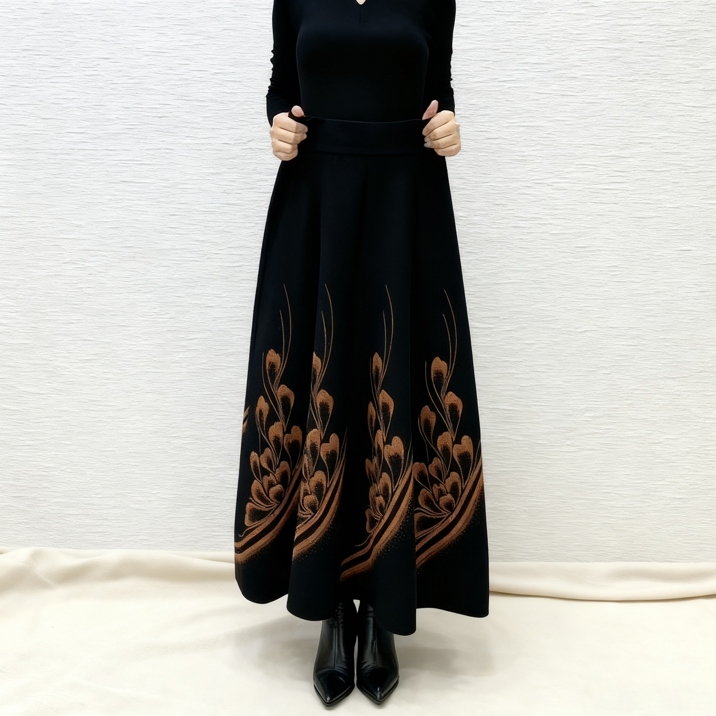 👗🎀【S-3XL】Jesenná a zimná dámska vlnená sukňa