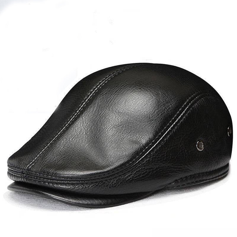 🔥🧢Muška zimska beretka, kožna kapa s toplim štitnicima za uši, udobna i visokokvalitetna · Besplatna dostava