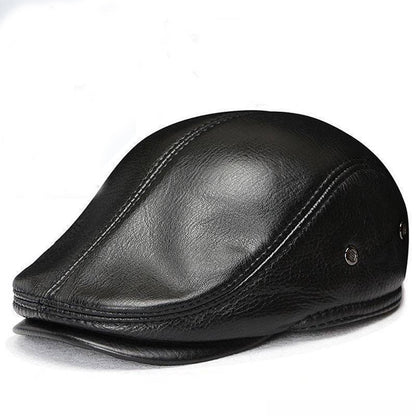 🔥🧢Muška zimska beretka, kožna kapa s toplim štitnicima za uši, udobna i visokokvalitetna · Besplatna dostava