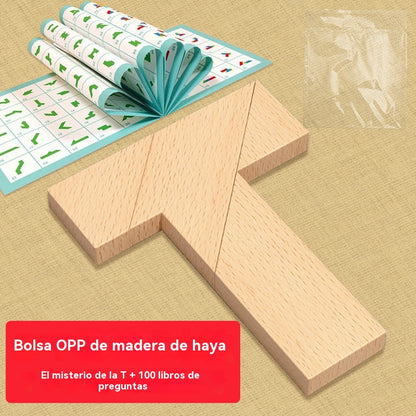 💕🎭【Купете 1, вземете 1 безплатно】Многофункционална играчка-пъзел танграм с Т-образна форма