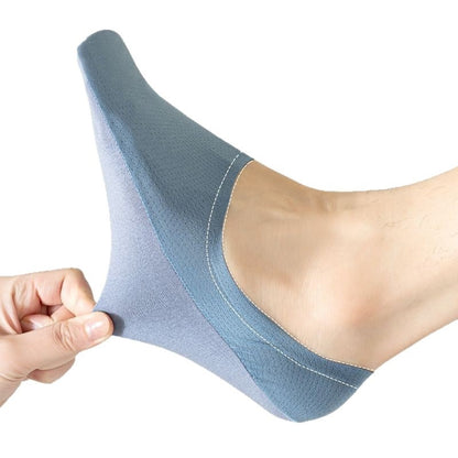 【8 pares por 28 euros】🧦Medias de malla de seda helada para hombre, antideslizantes y de corte bajo.