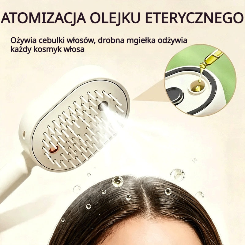 ⚡💨 Elektryczny rozpylacz z grzebieniem masującym i poduszką powietrzną