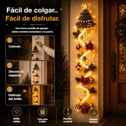 🎄🎃¡Último día! 🎅¡Disfruta de un 49% de descuento en adornos navideños iluminados para puertas!
