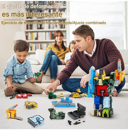 🤖🧩Robot de juguete deformable y transformador de números para niños🧩