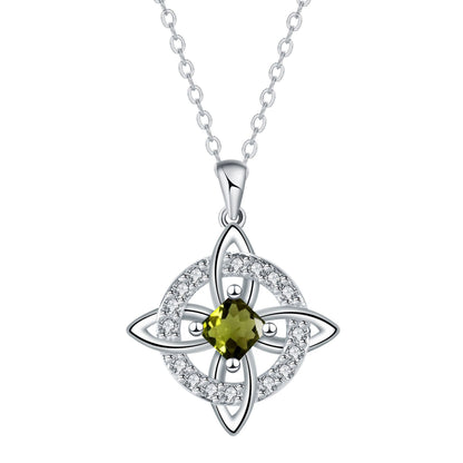 ✨🔮Collar místico de nudo de bruja con piedra de nacimiento 💞 Protege a tus seres queridos