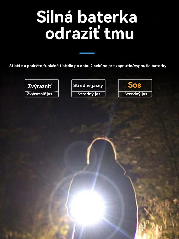 🎁🎁Oblúková baterka na sebaobranu 2 v 1