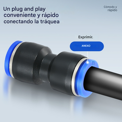 🔥✨ Kit de accesorios para manguera neumática de aire de 1/4” con conexión rápida por presión ⚡🔧