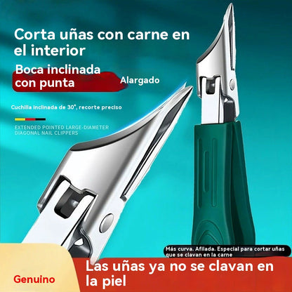 🔥 Cortaúñas antisalpicaduras con borde inclinado de 25° (juego de 3 piezas)