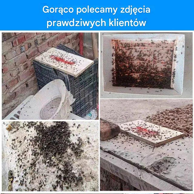 🦟Specjalnie zaprojektowany do zabijania komarów i much na farmach. Jedno opakowanie zabija pchły, szarańcze, karaluchy, muchy i komary!