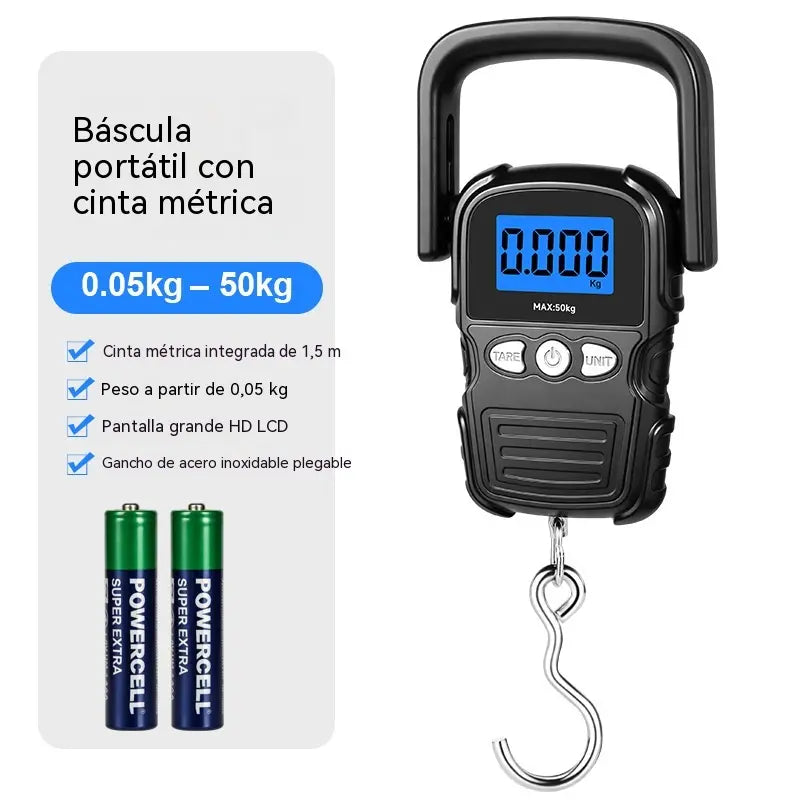 🔥 Mini báscula electrónica portátil de 50 kg 😆