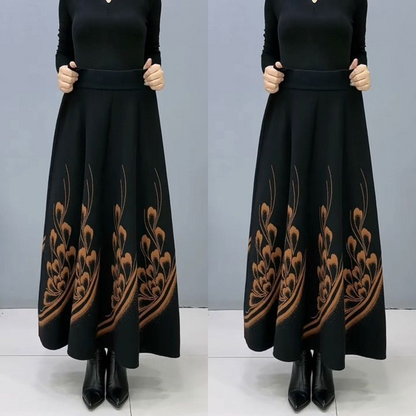 👗🎀【S-3XL：35-95kg】Jesenska i zimska vunena suknja, moderna i svestrana