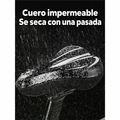 🚲Funda para sillín de bicicleta de montaña, fabricada en cuero de silicona grueso e impermeable, ultrasuave.