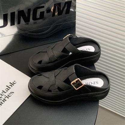🥿✨【Nové zľavy na produkty】🔥【36-41】 2025 letné duté pohodlné a módne nové klinové papuče a sandále