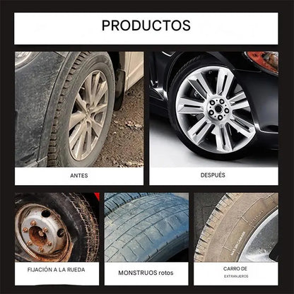 Compra 2 y llévate 2 gratis✨ Cera de alta calidad para limpiar y pulir llantas 🚗  Brillo negro intenso, protección duradera