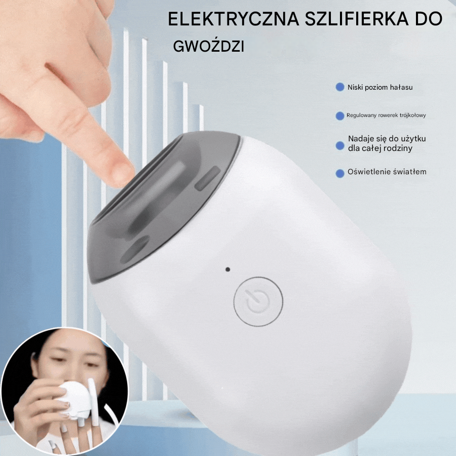 💅 Wyprzedaż! ✨ Automatyczny pilnik do paznokci (1 sztuka) do bezpiecznej i delikatnej pielęgnacji paznokci 👶🔧