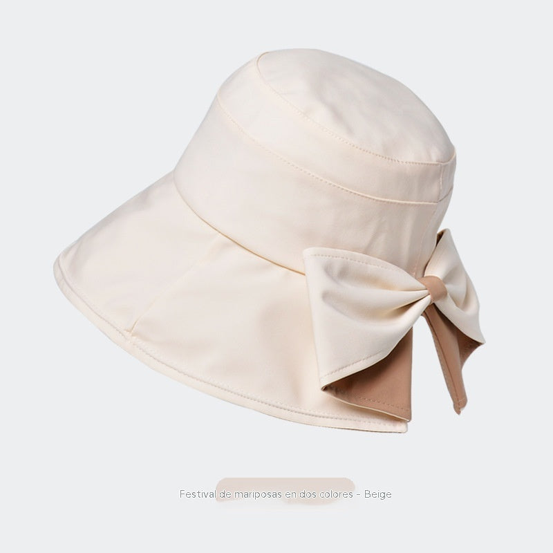 🎀🎀 50% de descuento 👒 | Gorro retro con lazo: plegable y transpirable, un básico para el verano.