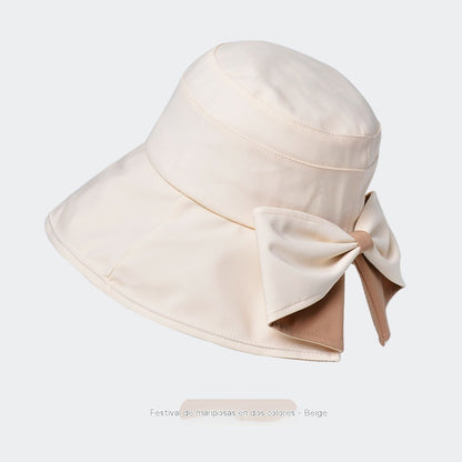 🎀🎀 50% de descuento 👒 | Gorro retro con lazo: plegable y transpirable, un básico para el verano.