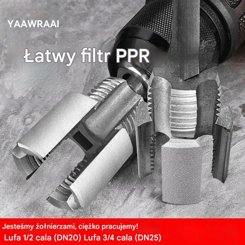 🔩 🔥Zintegrowane wiertło do montażu rur PPR: łatwe w użyciu i bez spawania! \[Zestaw dwóch sztuk: pasuje do rur o średnicy 1/2 cala i 3/4 cala\]