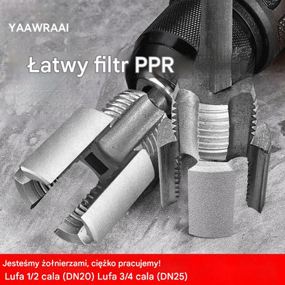 🔩 🔥Zintegrowane wiertło do montażu rur PPR: łatwe w użyciu i bez spawania! \[Zestaw dwóch sztuk: pasuje do rur o średnicy 1/2 cala i 3/4 cala\]