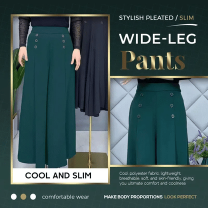 【M–5XL】Szerokie plisowane spodnie – 50% zniżki przez ograniczony czas