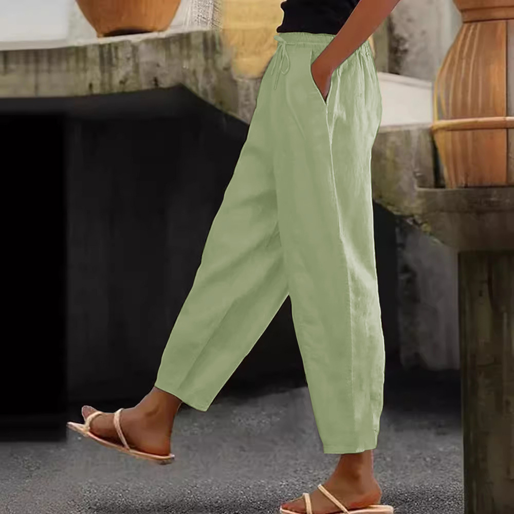 😍Posljednji dan promocije - 50% popusta💕【S-5XL】Ženske ležerne pamučne i lanene hlače