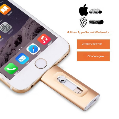 ⚡【✨Descuento por tiempo limitado】Unidad flash 4 en 1 para iPhone/iPad/Android/PC