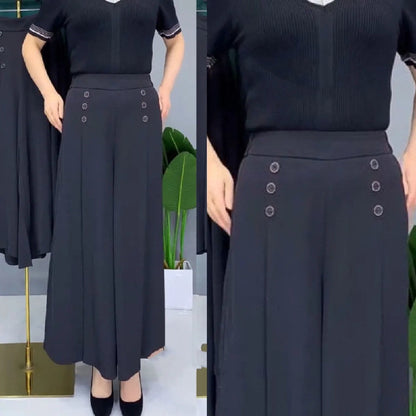 🔥Ofertă limitată în timp🔥 【Cumpără 1, primești 1 gratuit】💖💖 【M-5XL】Fustă de primăvară și vară pentru femei cu talie înaltă și pantaloni largi 2025 